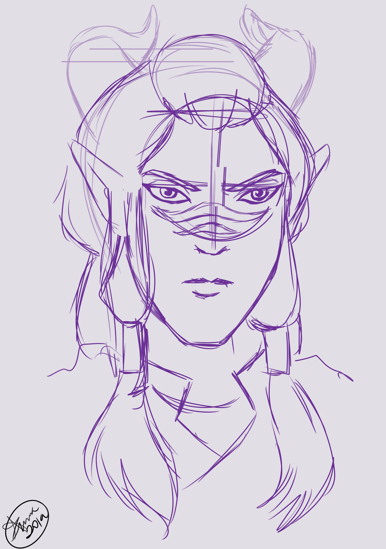 Runaan (sketch) by Lilgrimmapple on DeviantArt