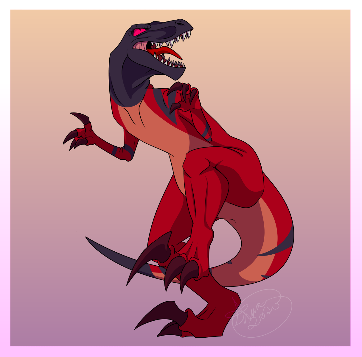 Blood Raptor Deviantart Raptor by Lilgrimmapple on DeviantArt