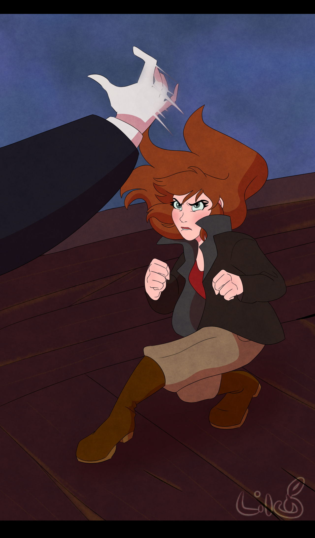 Scuffle On the Airship by Lilgrimmapple on DeviantArt