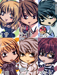 death note chibis re-spammed