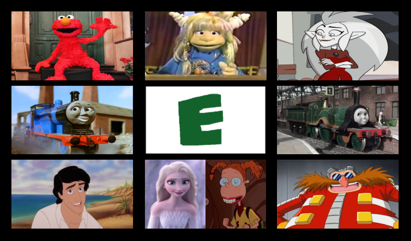 My Favorite Letter E Characters by zakinu2024 on DeviantArt