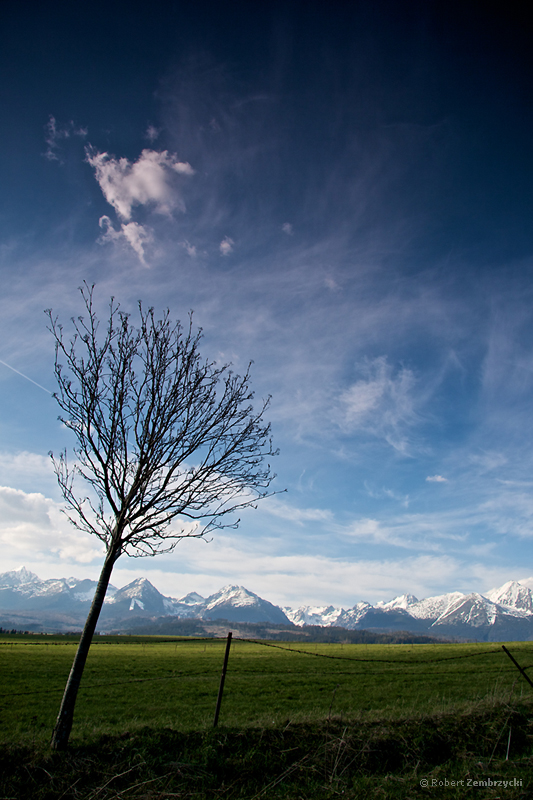 Distant mountains