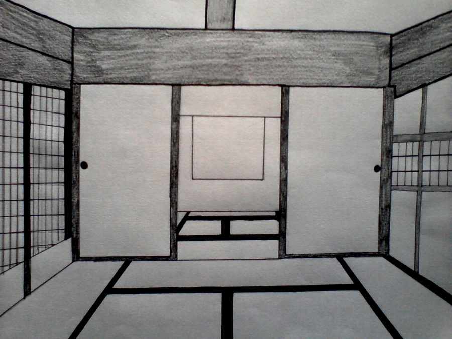 Japanese House Drawing