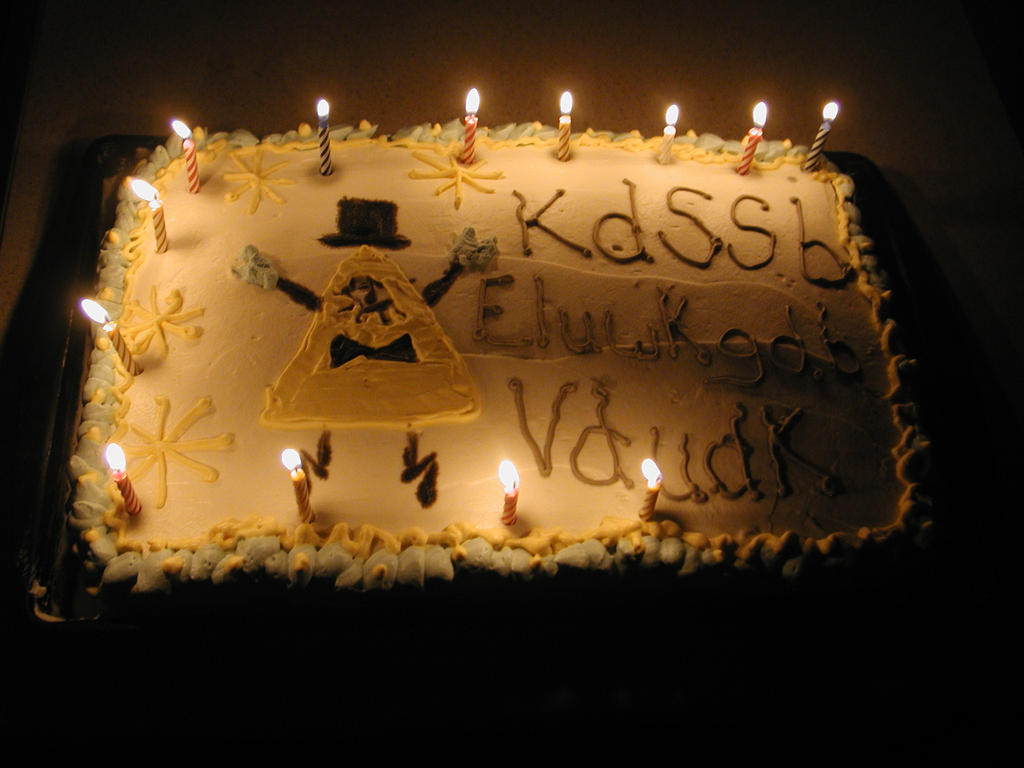 Bill cipher birthday cake