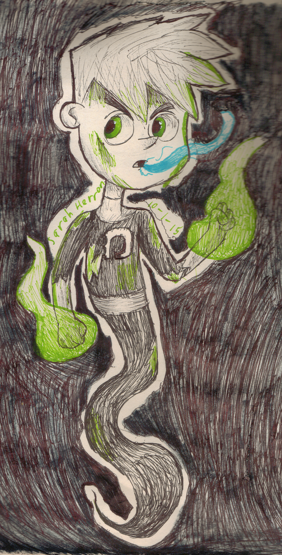 Inktober Day 1: Danny Phantom