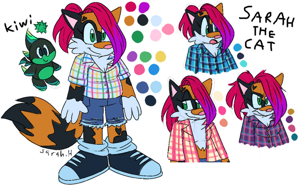 Sarah the Cat 2020 Redesign by purpleterror91 on DeviantArt