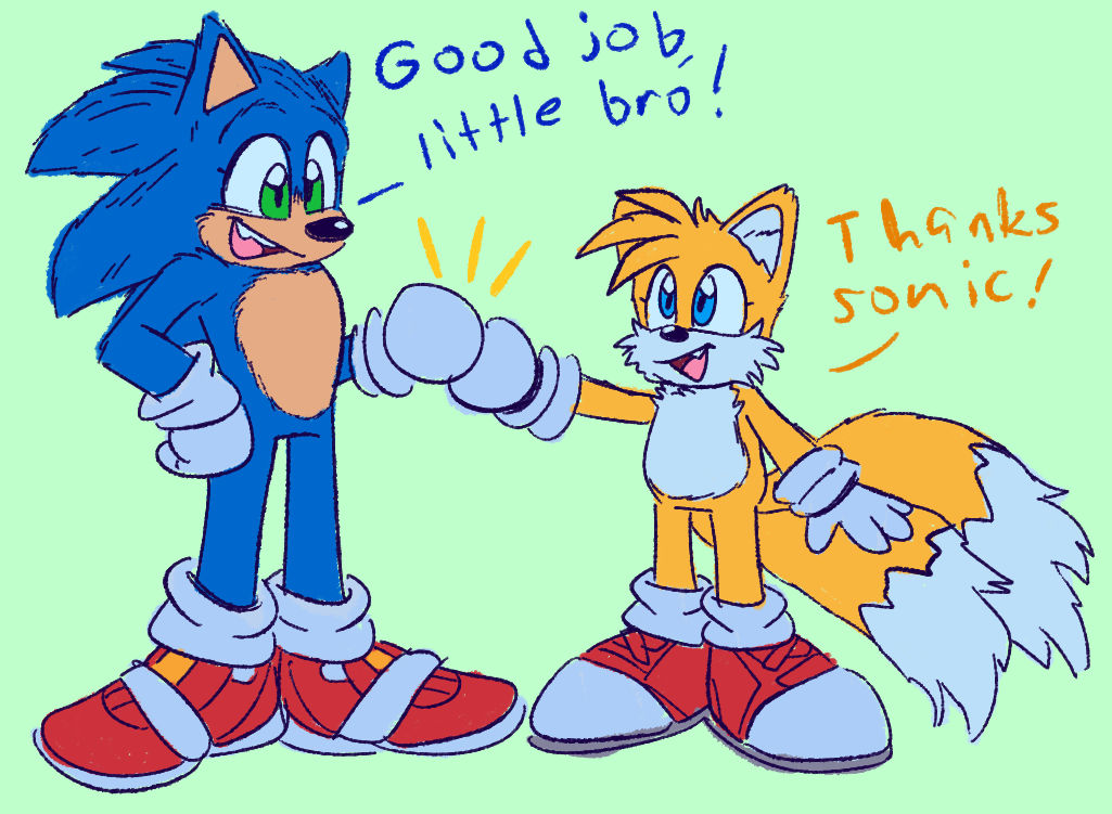 Polly's Doodlies — Happy Wednesday! Take a bebe Sonic and Tails :)