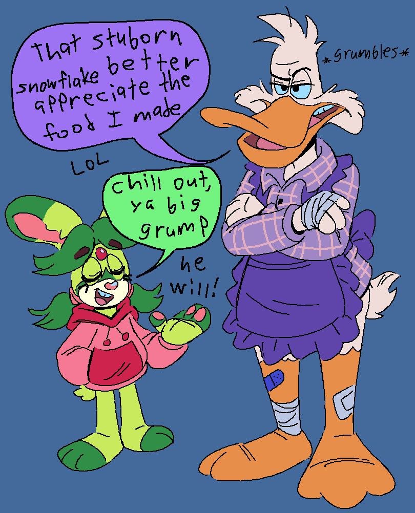 grumpy duck by purpleterror91 on DeviantArt