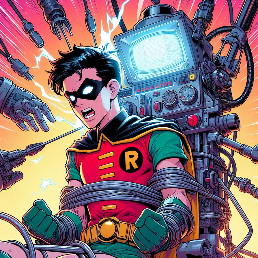 Robin In Peril by gaggedguyropeworks on DeviantArt