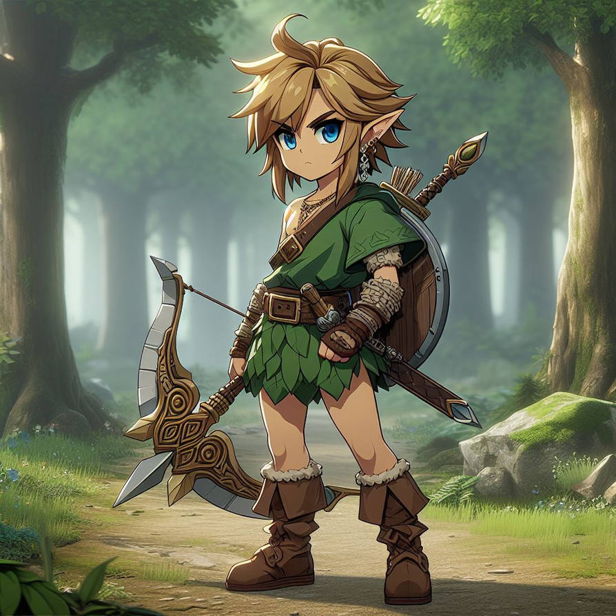 Tiny Link by gaggedguyropeworks on DeviantArt