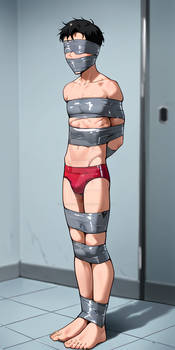 Bound Guy #377 All taped up (Adoptable)