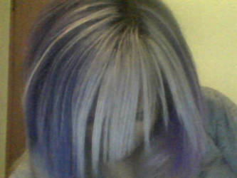 Purple and Silver Hair