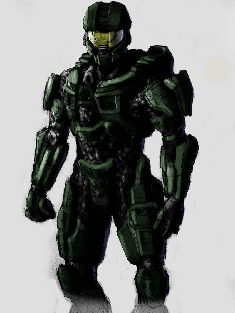 Coding Master Chief Master Chief doodle by MadmanFromMars on DeviantArt