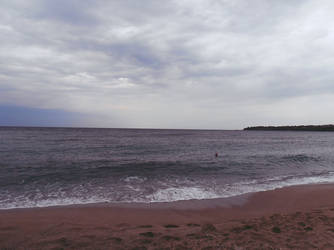 Last moments, angry sea, big and death waves