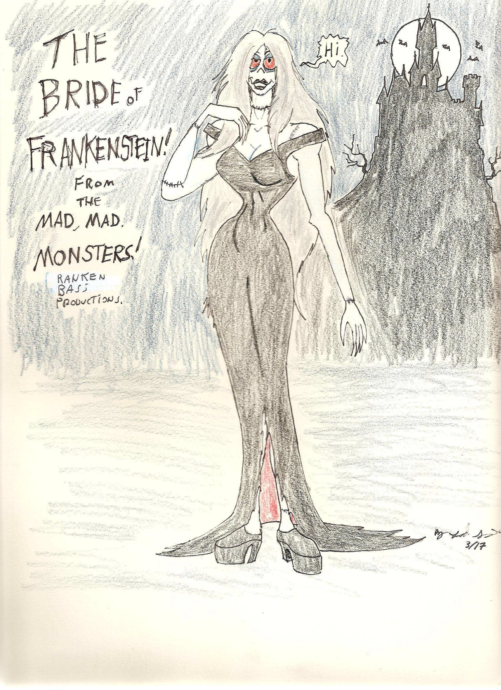 Bride of Frankenstein from The Mad, mad monsters!