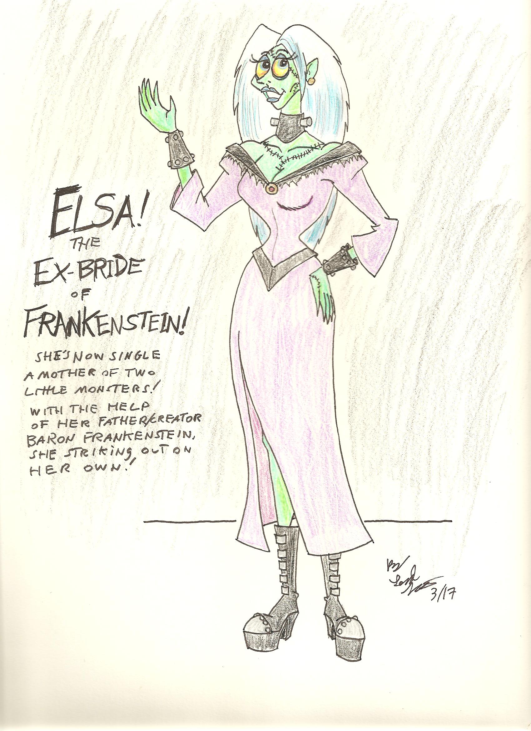 Elsa! The EX-Bride of Frankenstein!