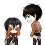 shingeki no kyojin , don't yell for me!! Chibi