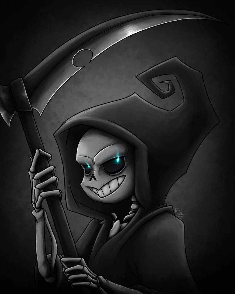 Reaper!Sans by Komozzo on DeviantArt