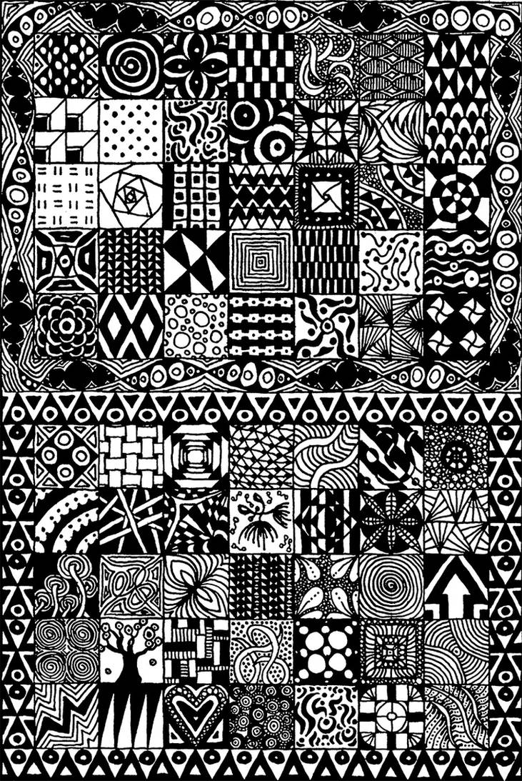 Znetangle Square Zentangle squares by steveland67 on DeviantArt