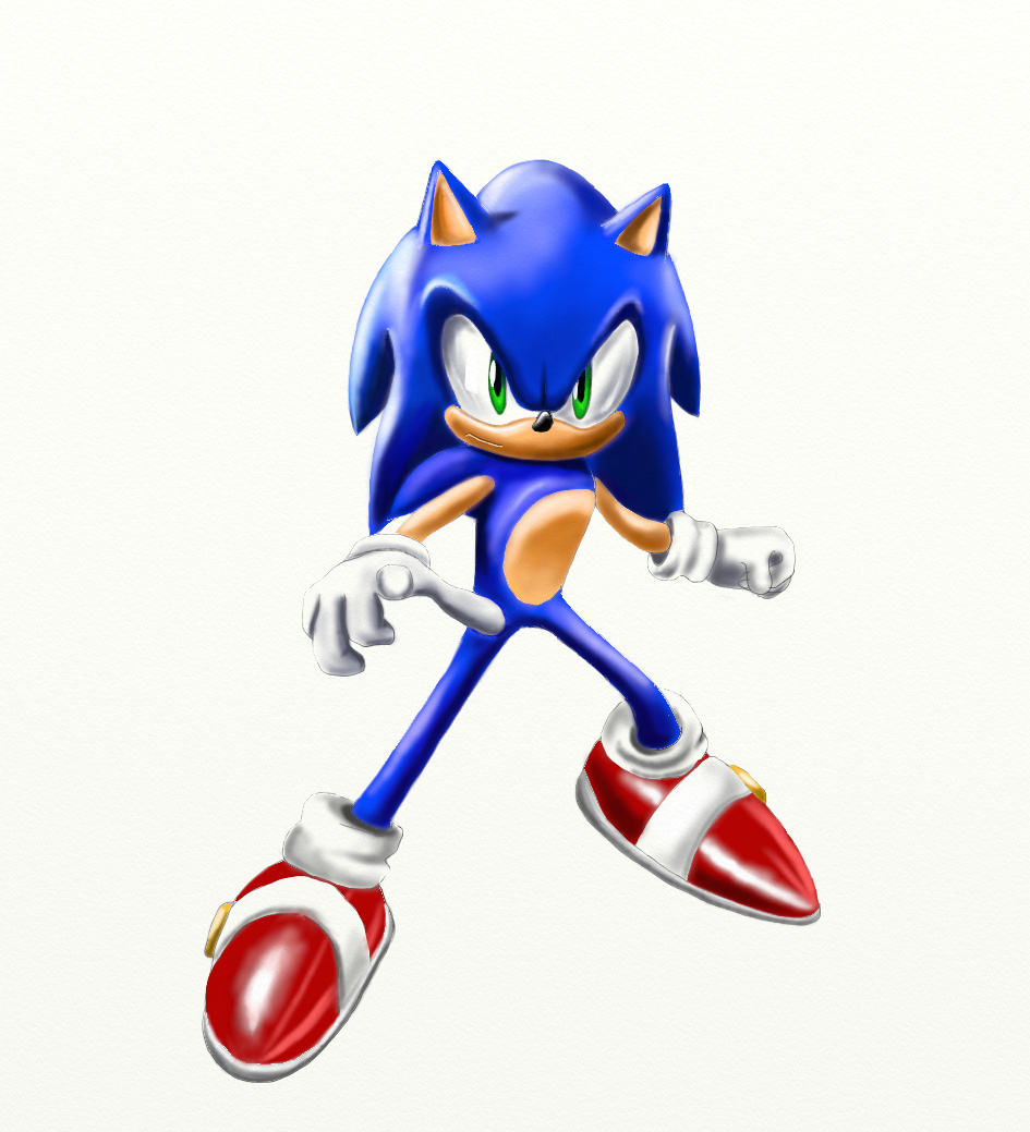 Sonic The Hedgehog Signature Painting