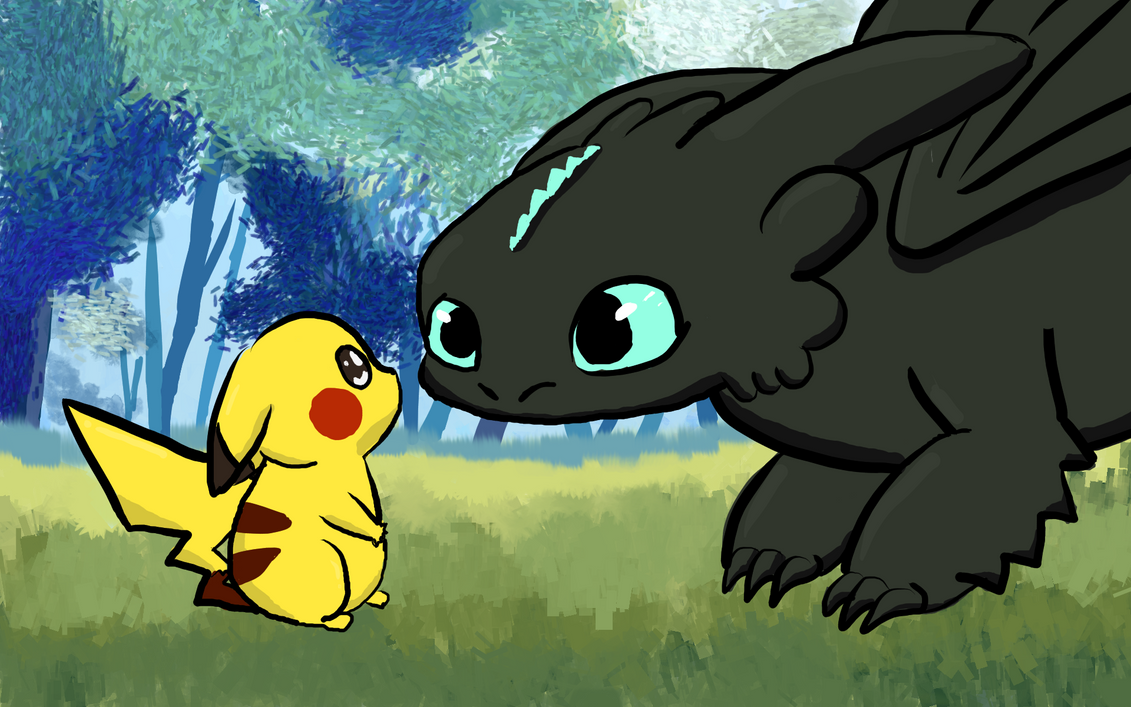 Pikachu X Toothless by Meo2008 on DeviantArt