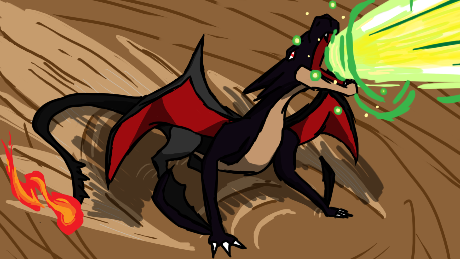 Shiny Mega Charizard Y (My Version) by Lasercraft32 on DeviantArt