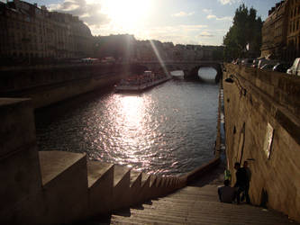 The Sunset and Stairs