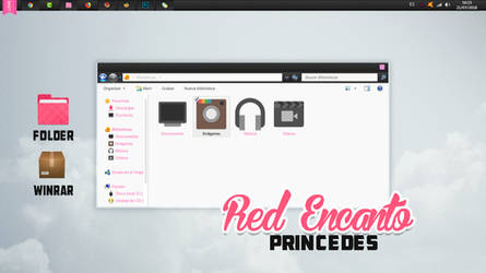 Red Encanto tema de Iconpackager