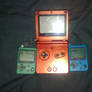 Game Boy SP and Mini Gameboys