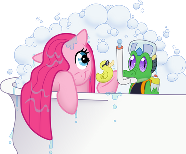 Pinkie Pie - Bath Time with Gummy