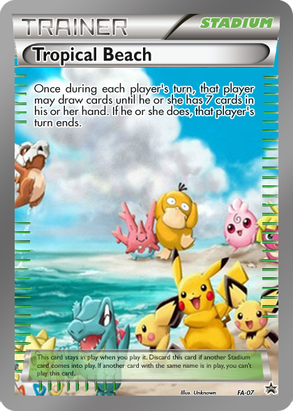 tropical beach pokemon card Tropical Beach 2013 (Clement Lamberton) BW50 World Championship Pokemon Card