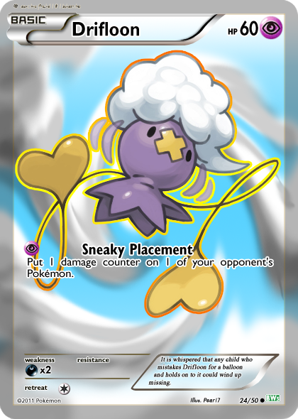 shiny drifloon pokemon card 2023 Japanese Treasure ex #260 TAG 10 Pokmon Hit Points50 HP Form BW5 Drifloon Full art by