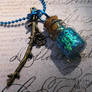 Mini Enchanted Blue Bottle Fairy Necklace