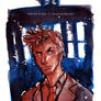 Doctor Who David Tennant and TARDIS