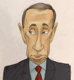 Caricature of Putin