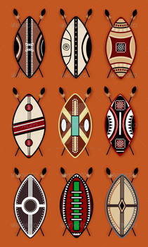 Maasai Vector Shields