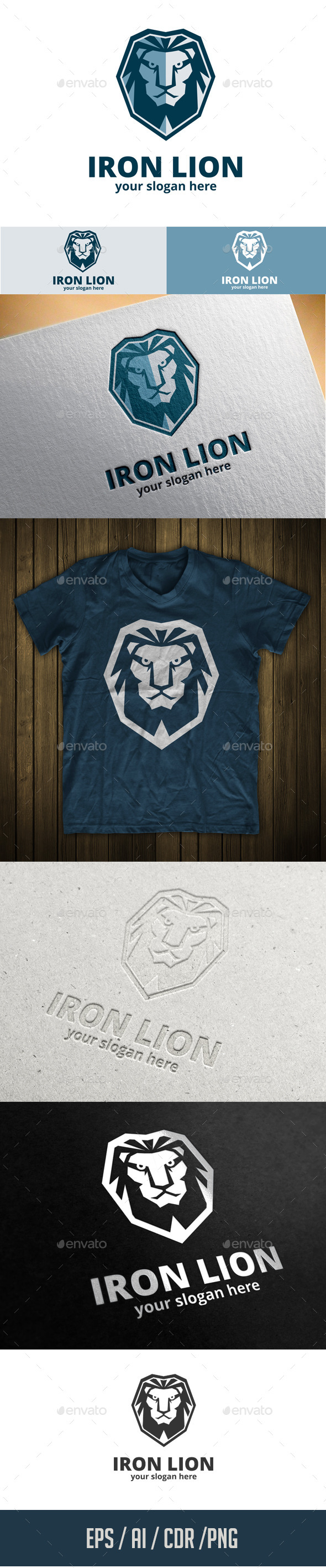 Iron Lion Logo Template