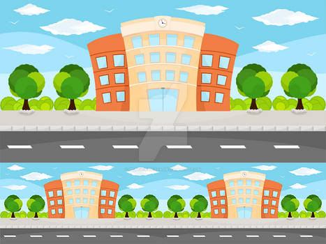 Building Game Vector Background
