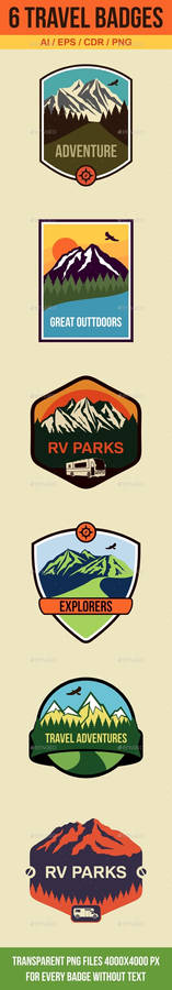 6 Travel Badges and Emblems