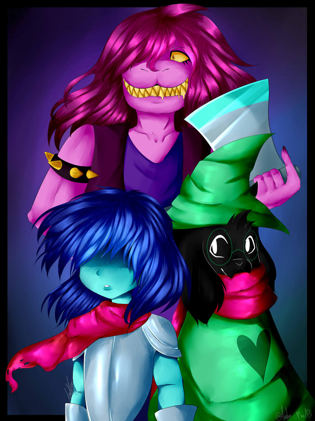 Susan From Delta Rune Delta Rune (susie, kris, ralsei) by AndreaMarthefox13 on DeviantArt