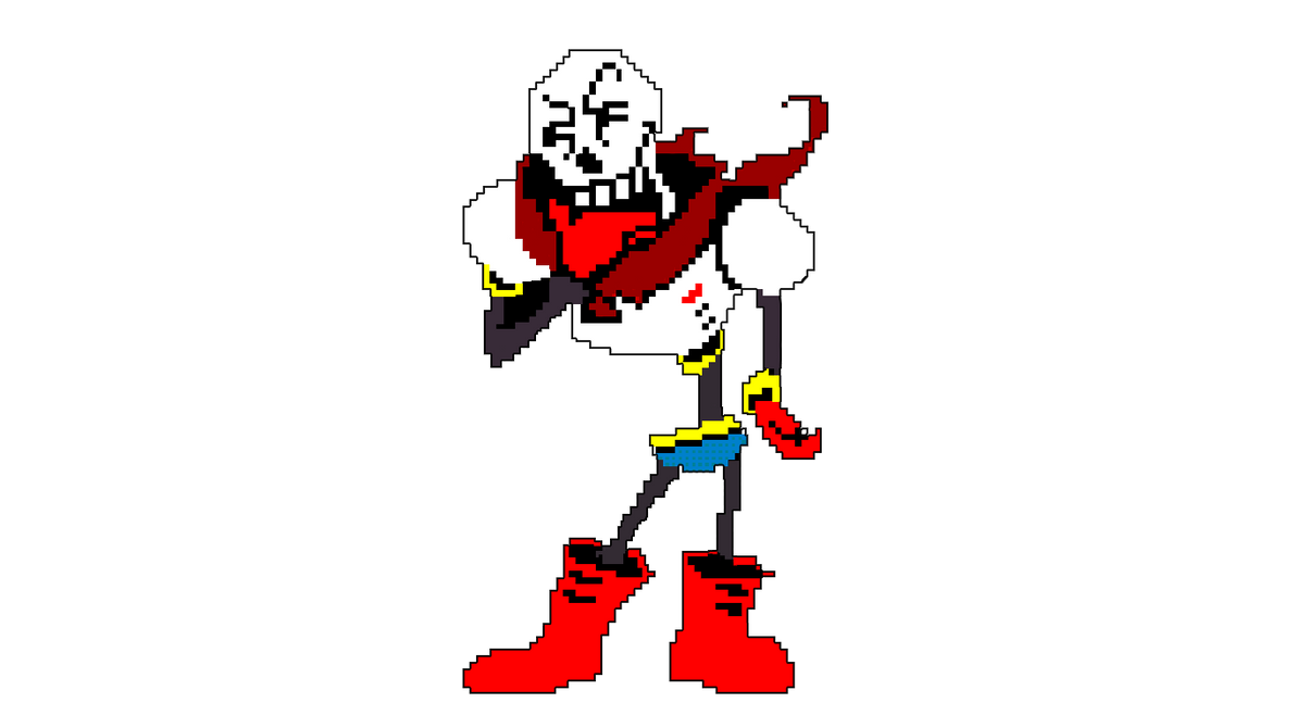 Papyrus! [Confused/Unused Sprite] [Expanded] by FantasyINKS on DeviantArt