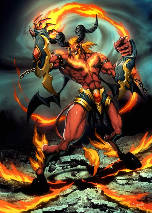 Simple Ifrit Ifrit by GENZOMAN on DeviantArt