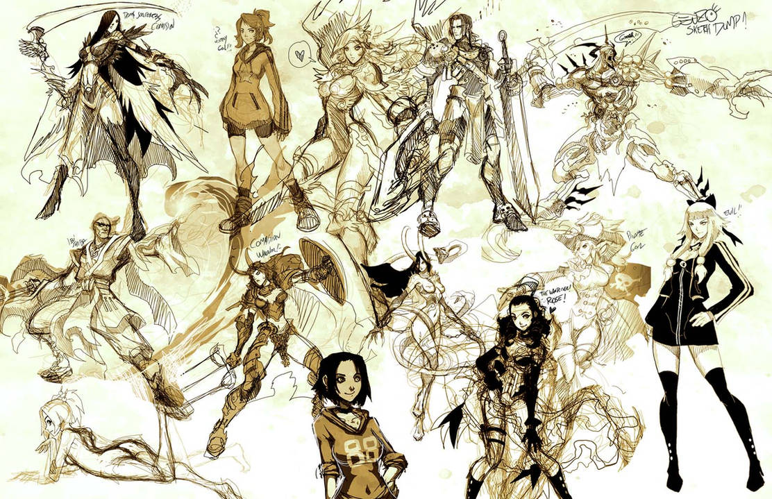 Sketch dump 1 by GENZOMAN