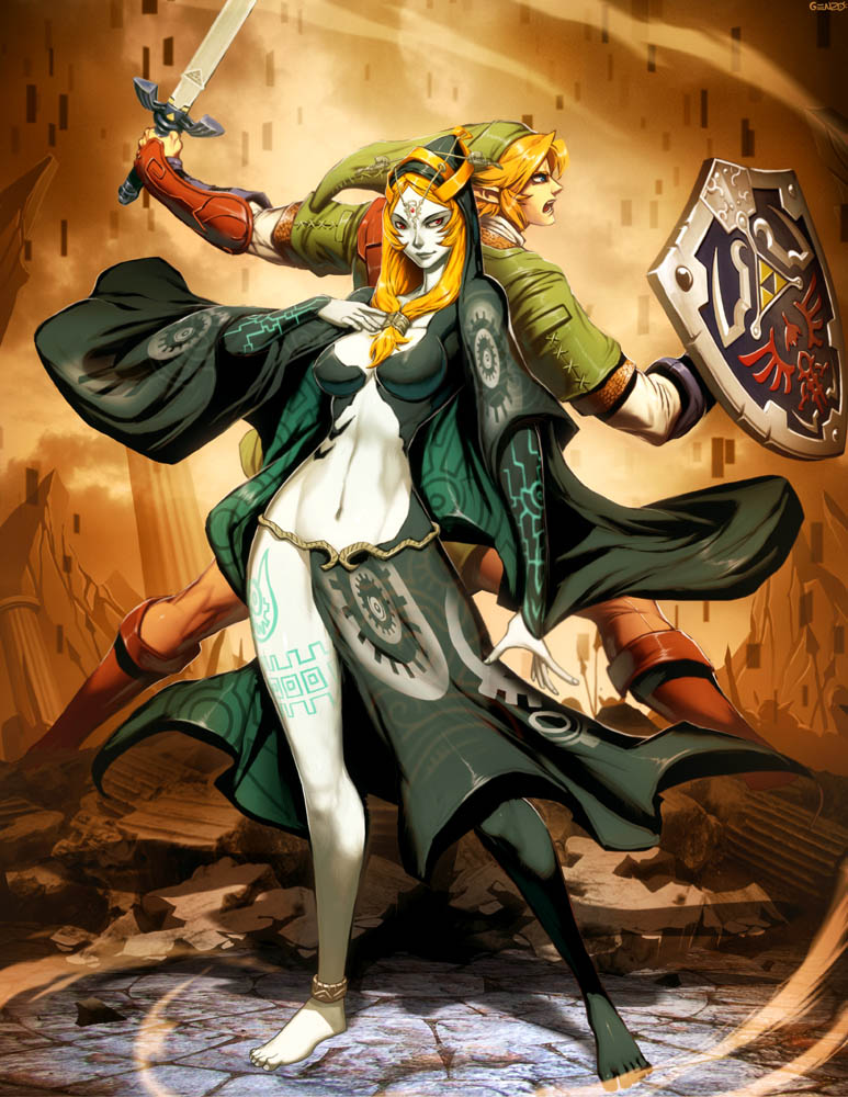 Link and Zelda - Ocarina of Time by GENZOMAN on DeviantArt