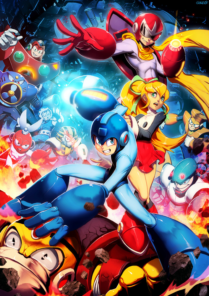 Mega man by GENZOMAN on DeviantArt