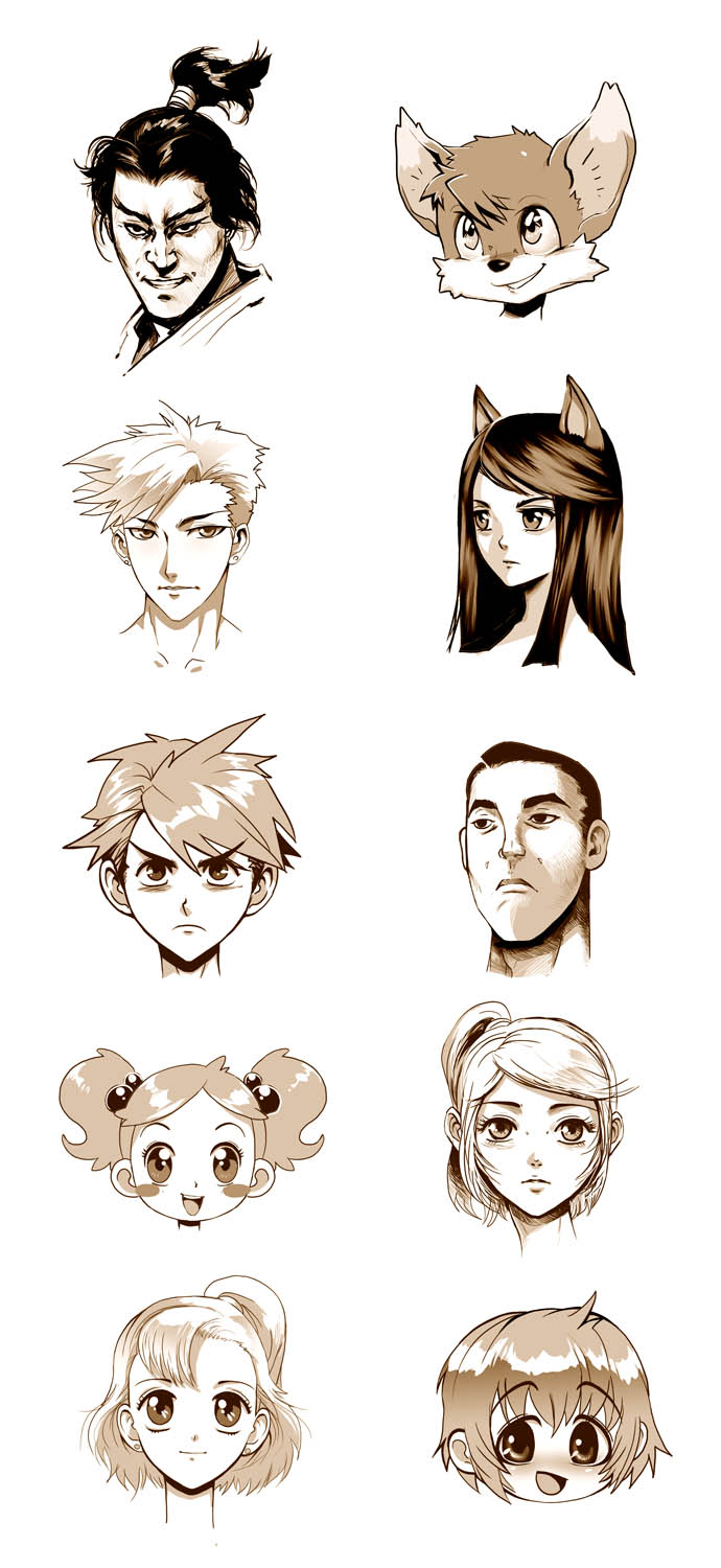 Genzoman Tutorial Style samples by GENZOMAN on DeviantArt