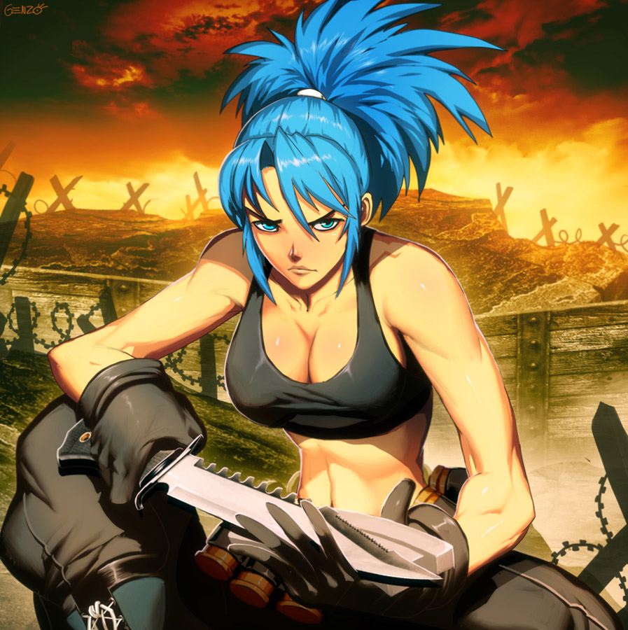 KOF XIII  Leona - Young Mercenary