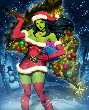 Santa She-Hulk 1