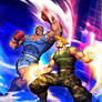 Street Fighter Unlimited 2 cover - Guile vs Balrog