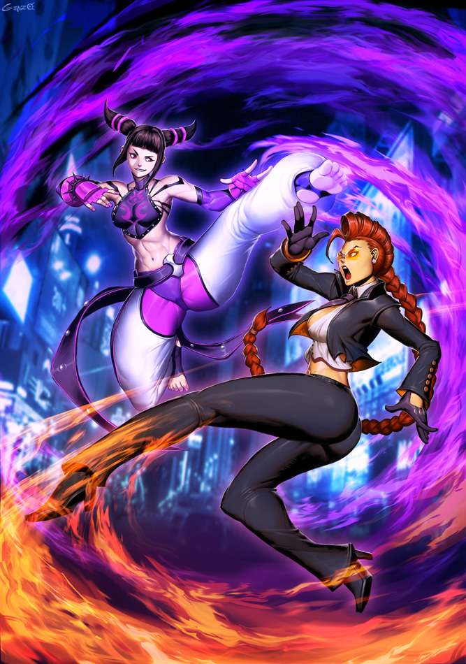 Street Fighter Unlimited 4 cover - Juri VS C.Viper